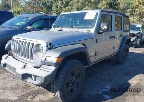 2018 Jeep Wrangler Unlimited Sport S 4X4 z USA, uszkodzony, nr VIN 1C4HJXDN4JW206838